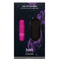 Out of Control 21-Function Remote Control Waterproof Bullet Vibrator 3 Inch - Hott Love Extreme