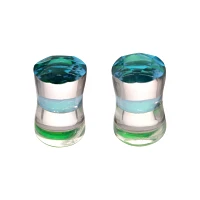 Aquamarine Glass Plugs