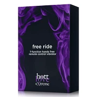 Free Ride 7-Function Hands Free Rechargeable Remote Control Vibrator 5.1 Inch - Hott Love Extreme