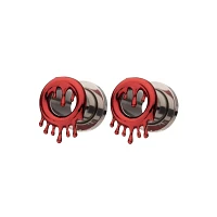 Red Drippy Screw Tunnel Plugs
