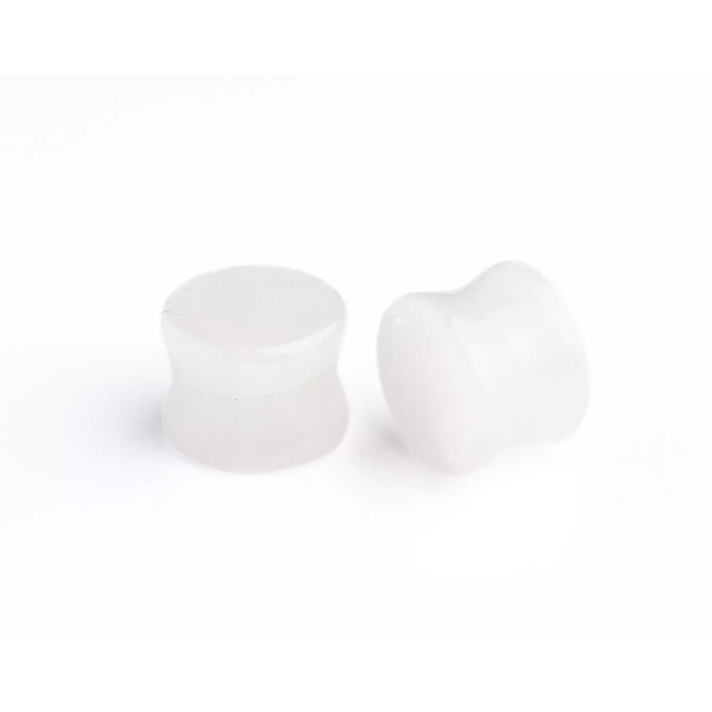Milky Quartz Stone Plugs