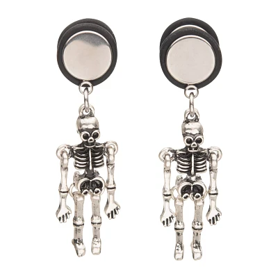 Skeleton Dangle Fake Plugs - 18 Gauge