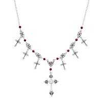 Cross Pendant Charm Chain Choker Necklace