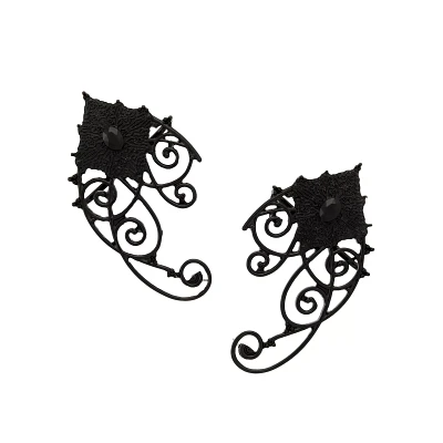 Black Lace Ear Cuff