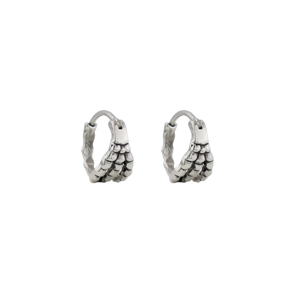 Skeleton Hand Huggie Hoop Earrings