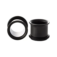 Black Titanium Single Flare Tunnels