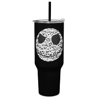Jack Skellington Head Travel Tumbler with Straw 40 oz. - The Nightmare Before Christmas