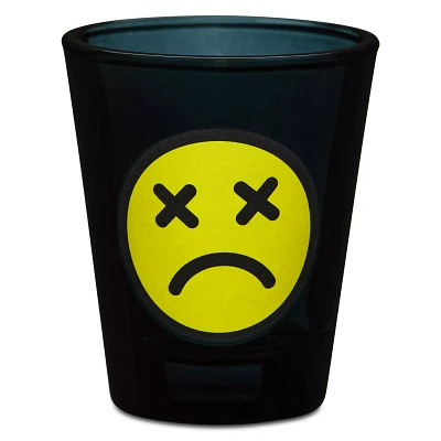 Crossed Out Eyes Smiley Face Shot Glass - 2 oz.