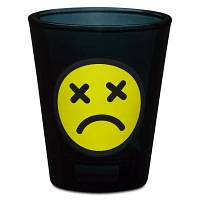 Crossed Out Eyes Smiley Face Shot Glass - 2 oz.