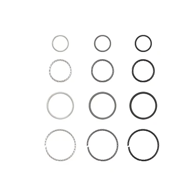 Multi-Pack Silvertone Hoop Nose Rings 12 Pack