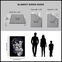 The Nightmare Before Christmas Graveyard Fleece Blanket