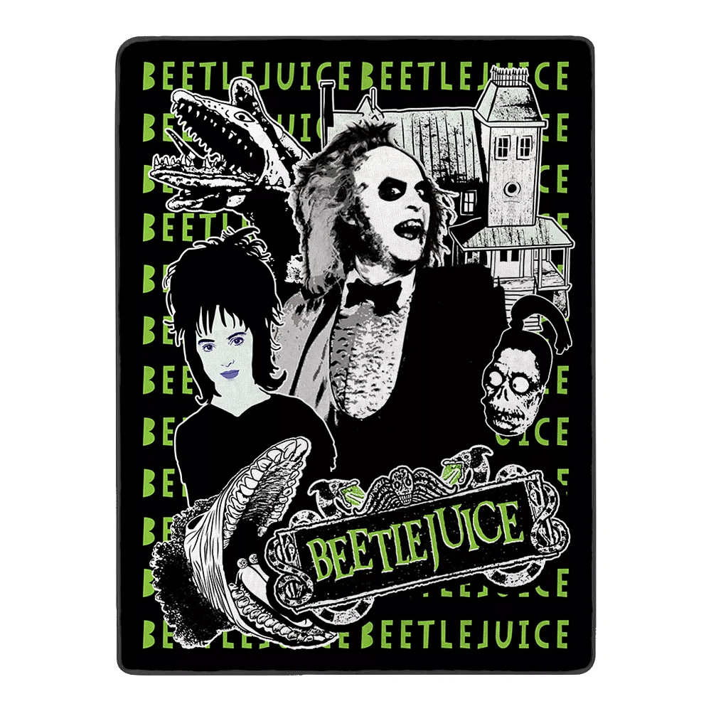 Beetlejuice and Lydia Fleece Blanket
