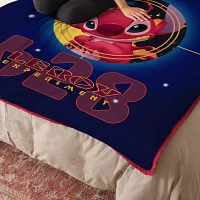 Cosmic Leroy Faux Fur Fleece Blanket - Lilo & Stitch