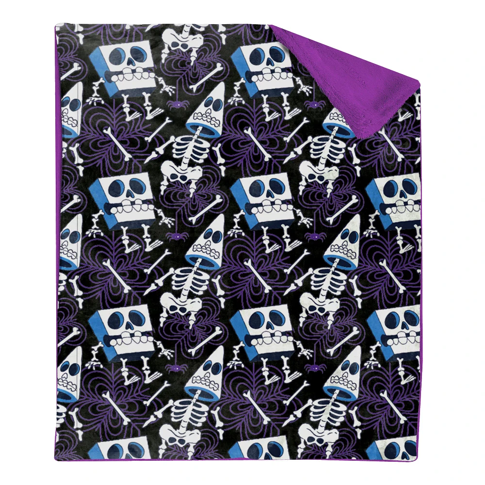 SpongeBob SquarePants and Patrick Spooky Skeletons Fleece Blanket