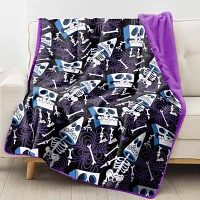 SpongeBob SquarePants and Patrick Spooky Skeletons Fleece Blanket