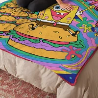 Krabby Patty Throw Blanket - Spongebob Squarepants