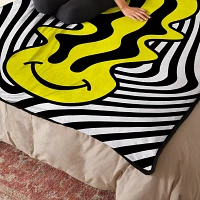 Trippin' Smileys Double-Sided Fleece Blanket