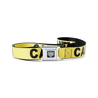 Buckle-Down Caution Tape Seatbelt Belt
