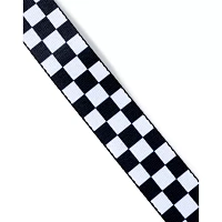 Black and White Checkered Seatbelt Belt