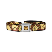 Buckle-Down Pooh Faces Honeycomb Seatbelt Belt - Winnie the Pooh