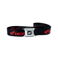 Buckle-Down Black and Red Honda Moto Seatbelt Belt