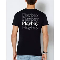 Playboy Bunny Stacked Logo T Shirt