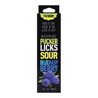 Warming Sour Blue Raspberry Flavored Glide - 2 oz.