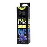 Warming Sour Blue Raspberry Flavored Glide - 2 oz.