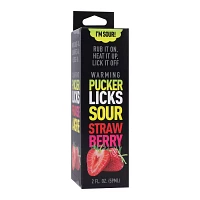 Warming Sour Strawberry Glide 2 oz. - Pucker Licks