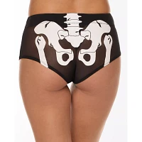 Skeleton Mesh Booty Shorts