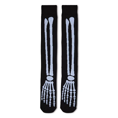 Skeleton Knee High Socks
