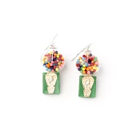Gumball Machine Dangle Earrings