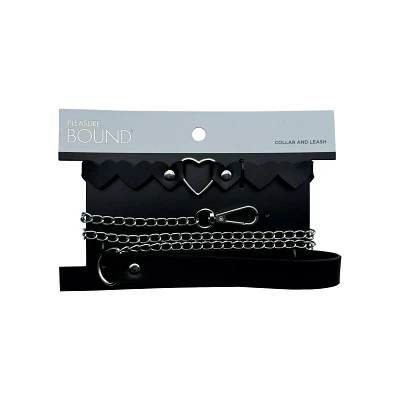 Heart Collar with Leash - Pleasure Bound