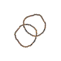 Multi-Pack Tigers Eye Beaded Bracelet - 2 Pack