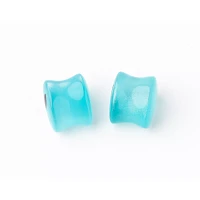 Aquamarine Alien Stone Plugs
