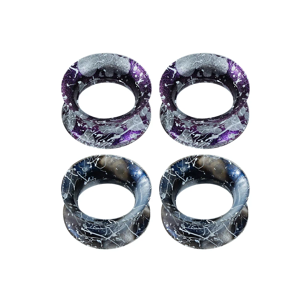 Multi-Pack Black Splatter Tunnels - 2 Pair