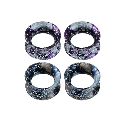 Multi-Pack Black Splatter Tunnels - 2 Pair