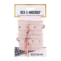 Peach Faux Fur Handcuffs