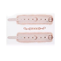 Peach Faux Fur Handcuffs