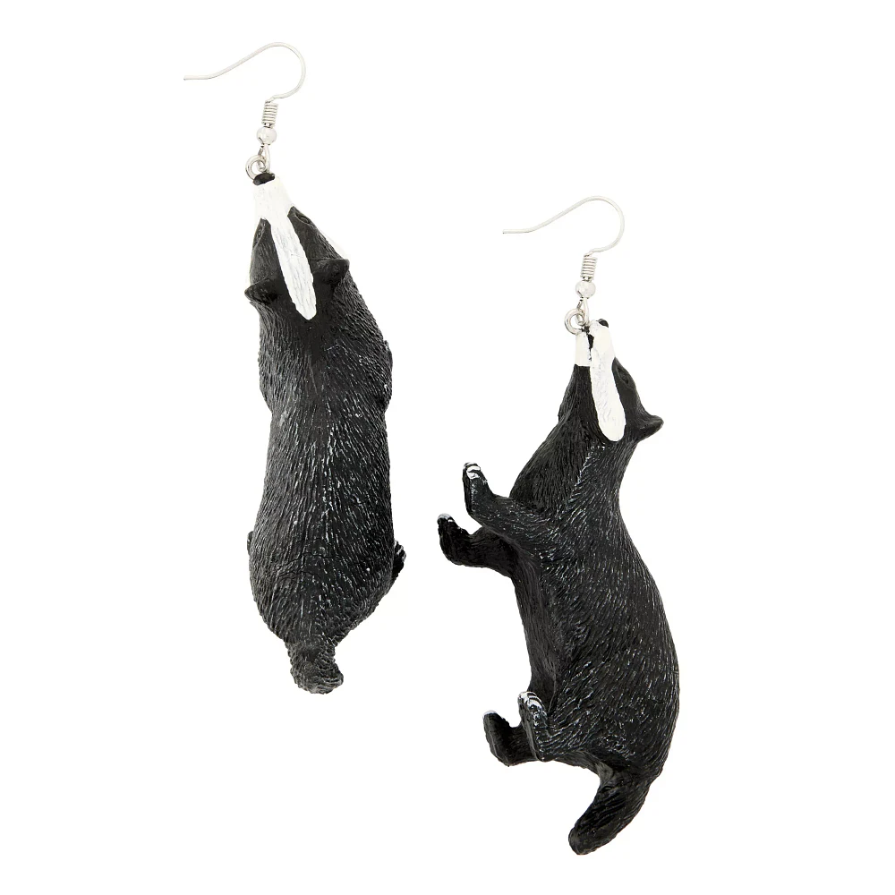 Badger Dangle Earrings