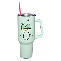 SpongeBob SquarePants Squidward Face Cup with Straw - 40 oz.