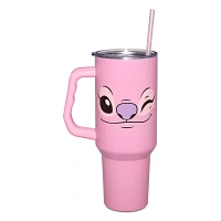 Pink Angel Travel Tumbler with Straw 40 oz. - Lilo & Stitch