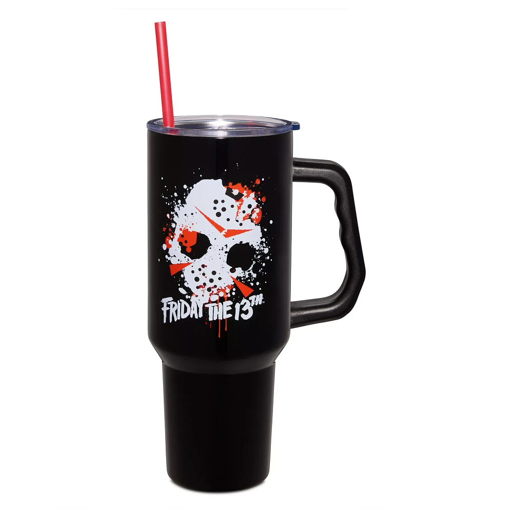 Friday the 13th Jason Splatter Mask Cup with Straw - 40 oz.