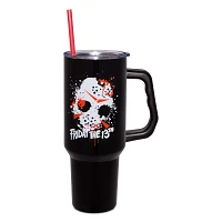 Friday the 13th Jason Splatter Mask Cup with Straw - 40 oz.