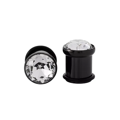 CZ Black Titanium Screw Fit Plugs