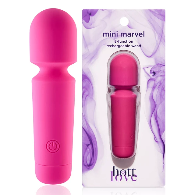 Spencer's Hott Love Hot Pink Mini Marvel Wand Massager