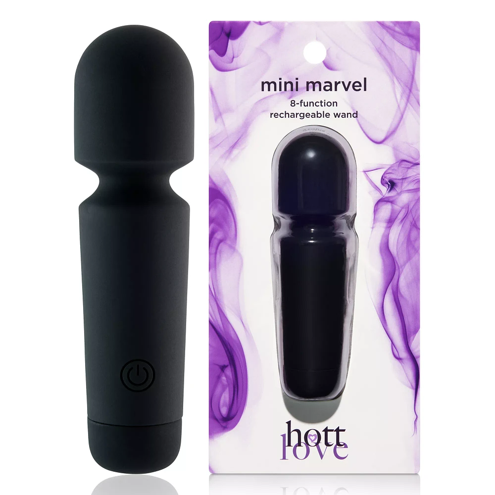 Hott Love Black Mini Marvel Wand Massager