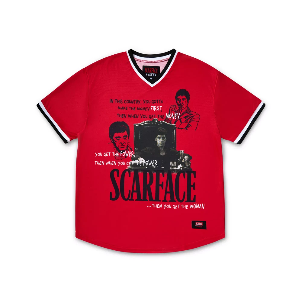 Red Scarface Soccer Jersey