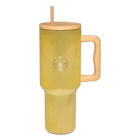 Mayim Metallic Gold Travel Tumbler With Straw - 40 oz.