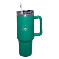Mayim Dark Green Travel Tumbler With Straw - 40 oz.